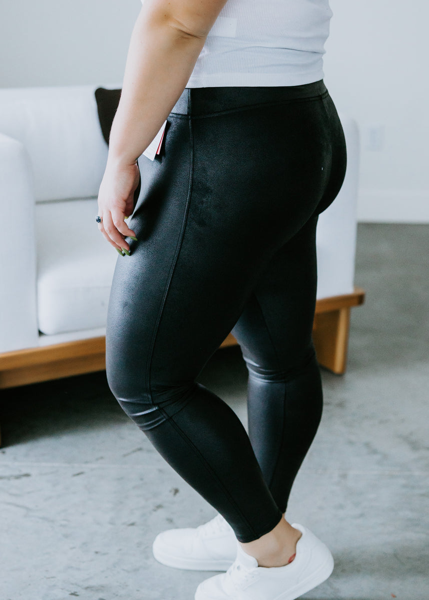 Quilted Faux Leather Leggings  Leather leggings, Buy pants online