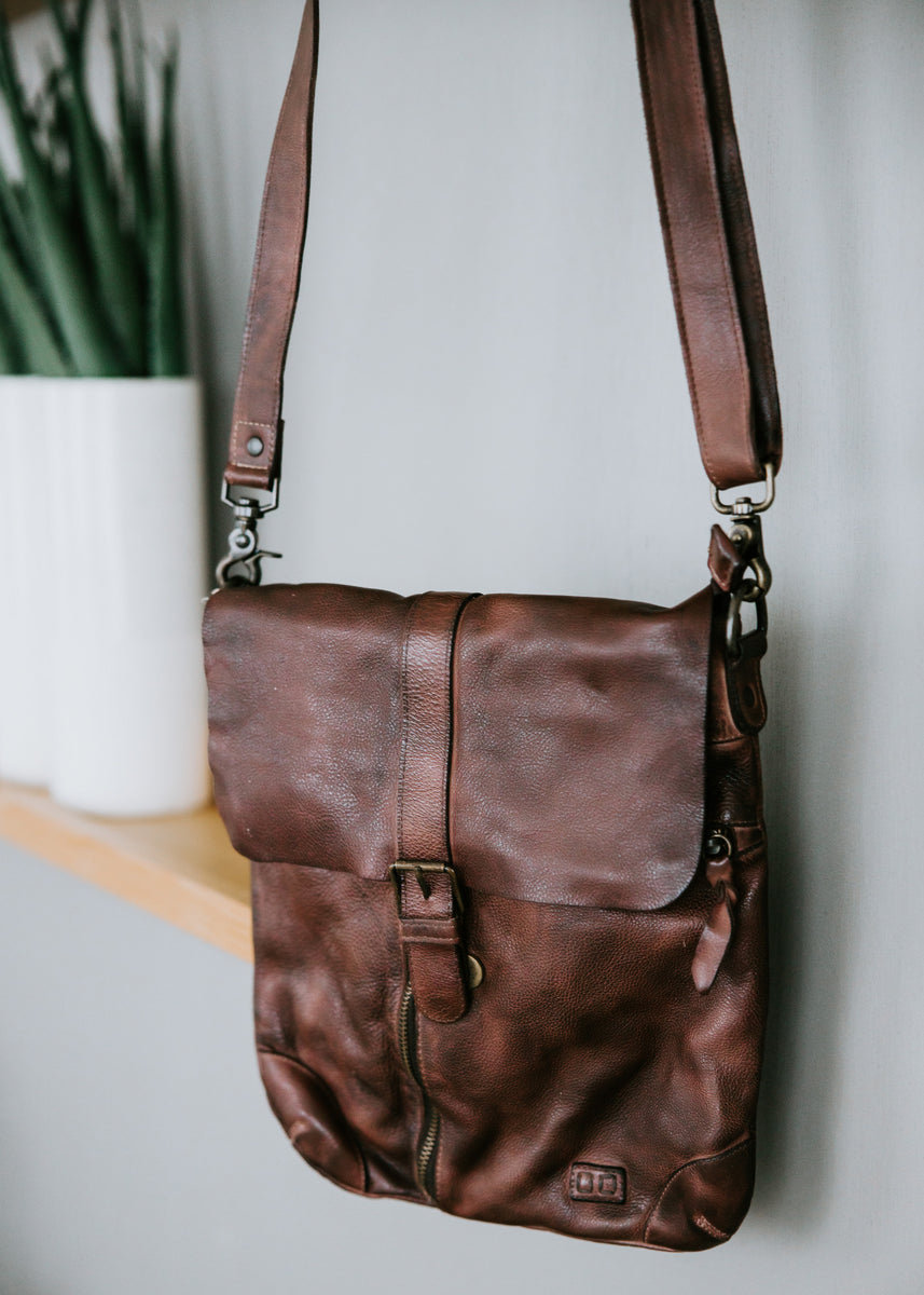 Bed Stu Jack Distressed Leather Crossbody Bag