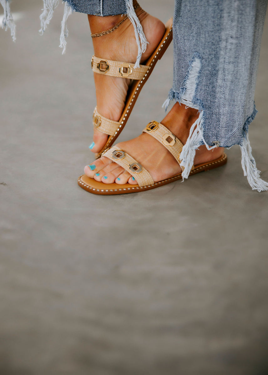 Celina Studded Sandals – Lauriebelles - Main Image