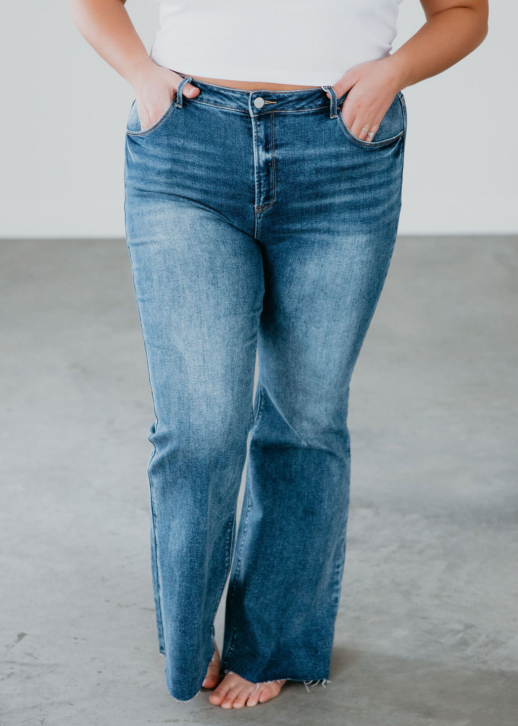 image of Curvy Stan Risen Bootcut Jeans