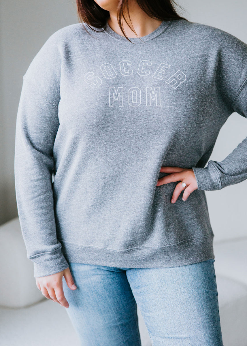 Women Sweatshirt Football Lover Gift Soccer Mom Sweatshirts Loose