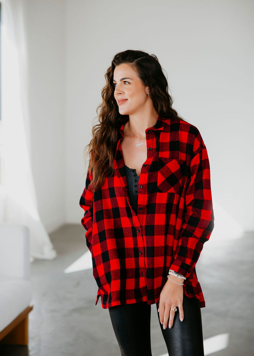 Cinq a Sept oversized plaid authentic shirt (XS/S)