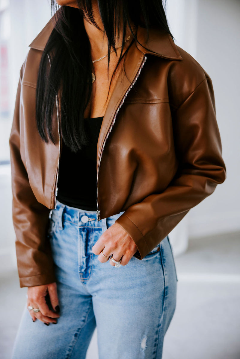 Brekan Faux Leather Jacket – Lauriebelles