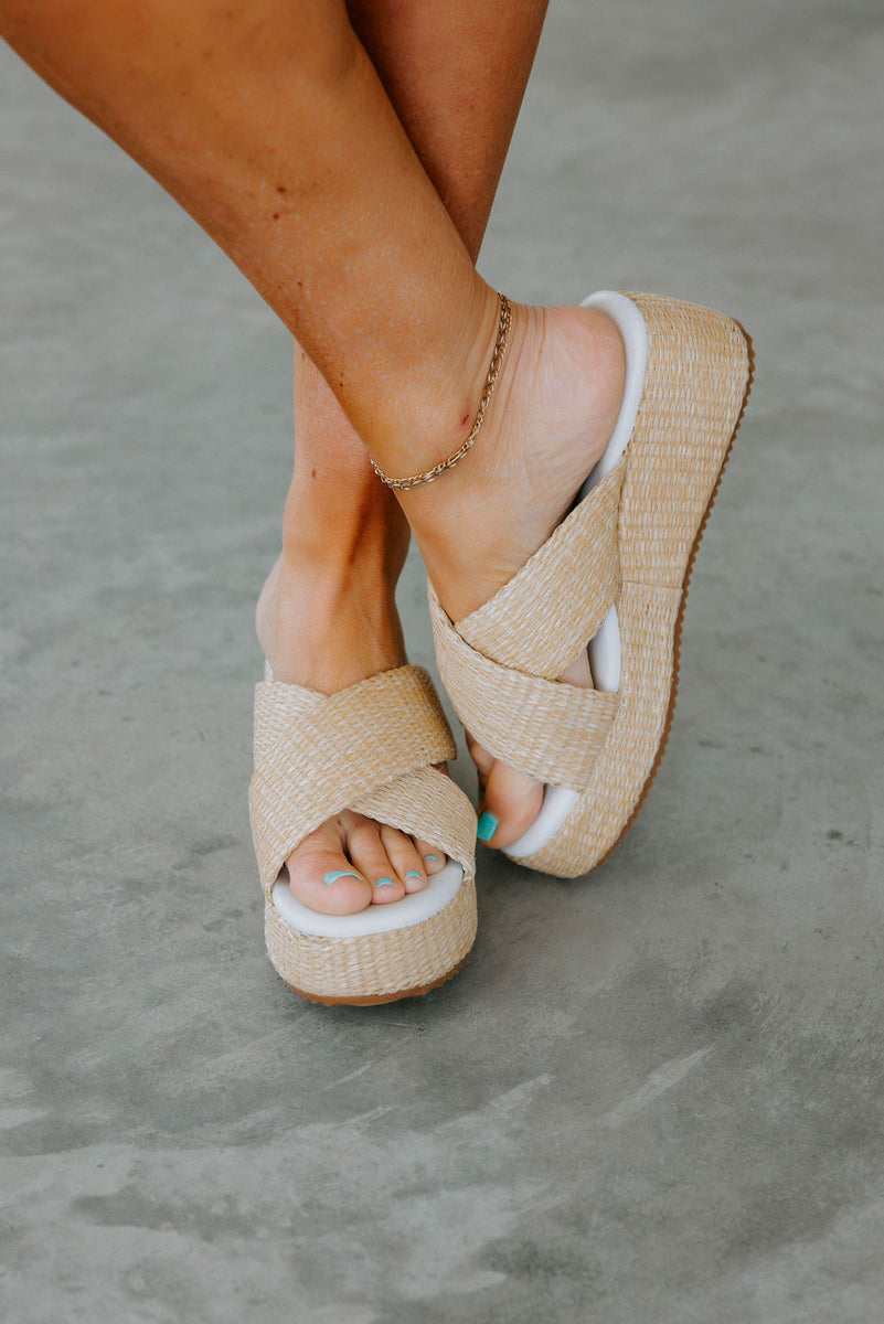 Fresno Raffia Platform Sandals – Lauriebelles