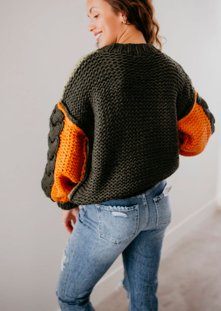 Rosalie Colorblock Chunky Sweater