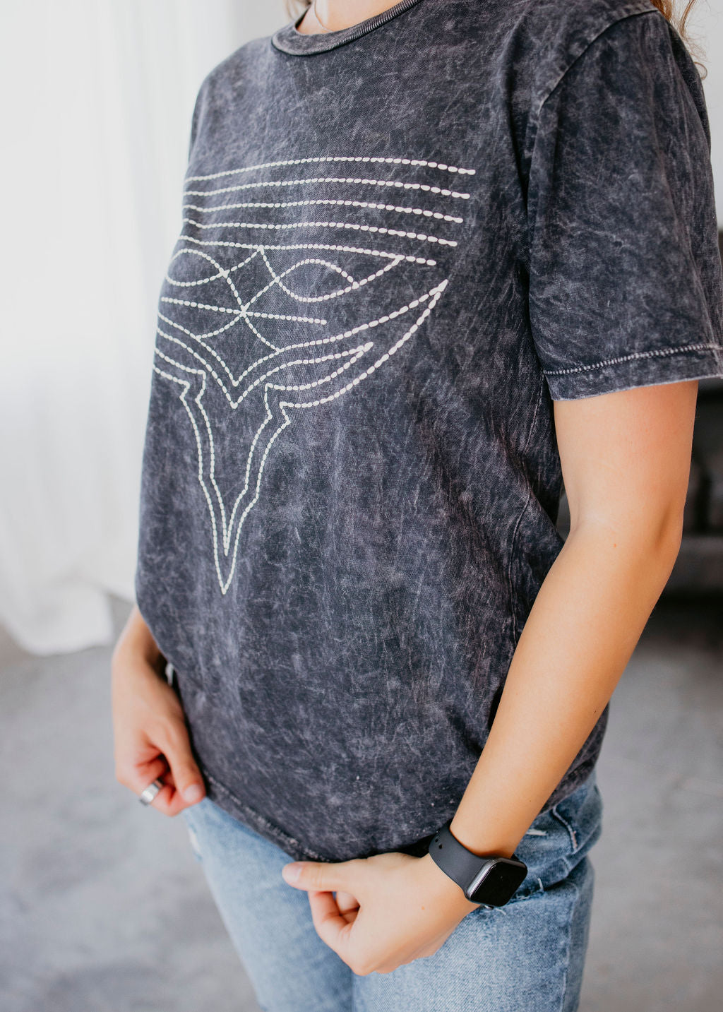 Western Boot Stitch Graphic Tee