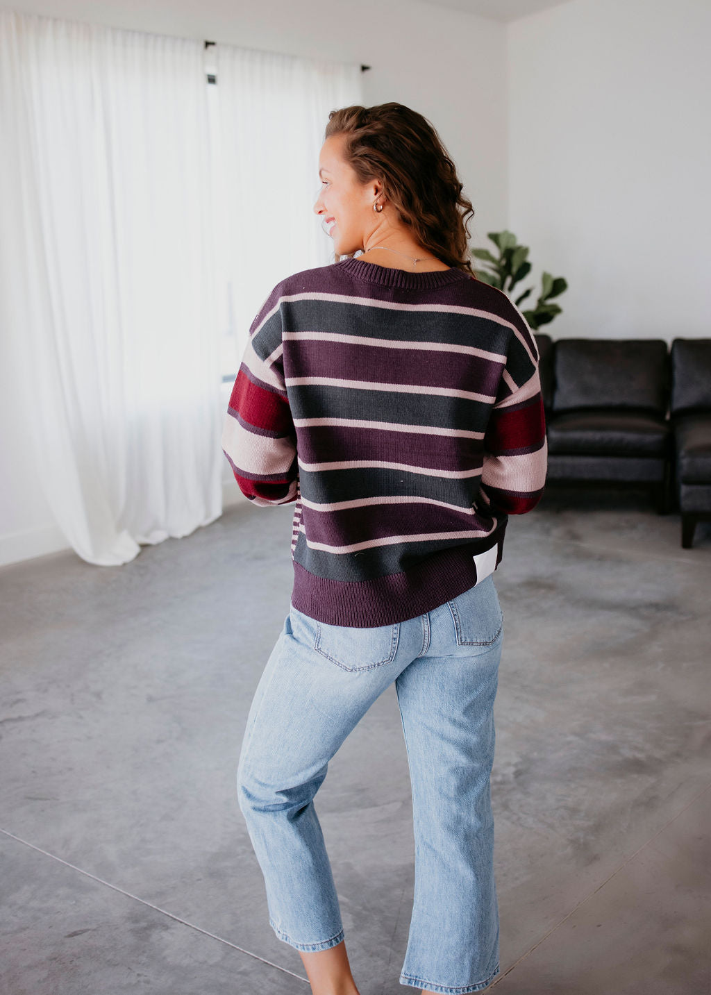 Noemi Colorblock Stripe Sweater