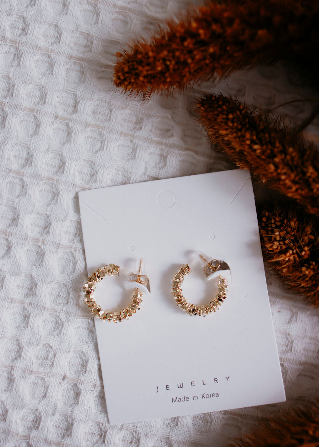 image of Kaylor Textured Hoop Earrings