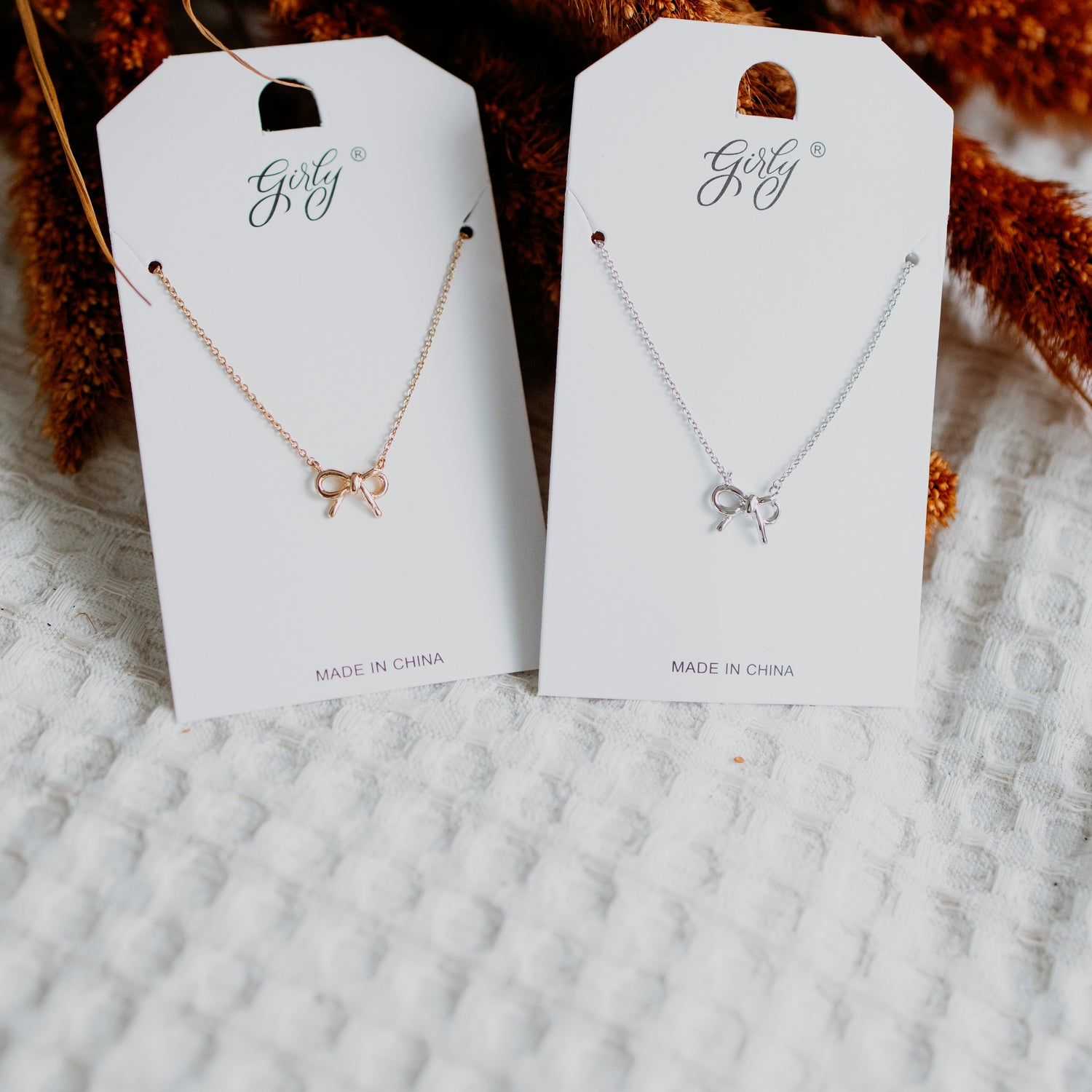 Bow Pendant Necklace