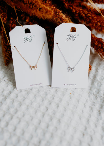 Bow Pendant Necklace