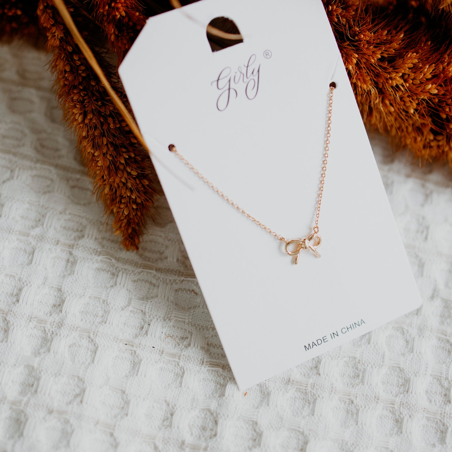 Bow Pendant Necklace