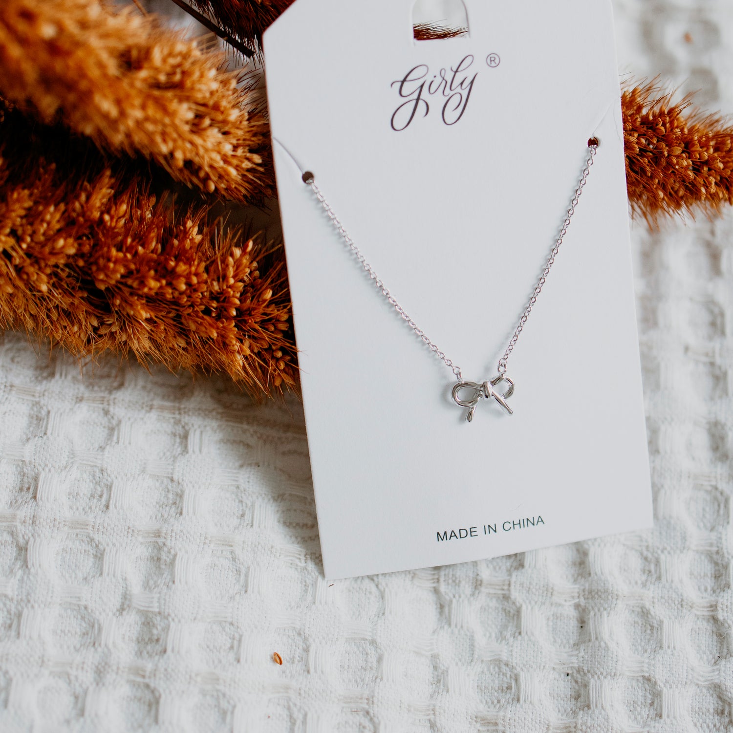 Bow Pendant Necklace