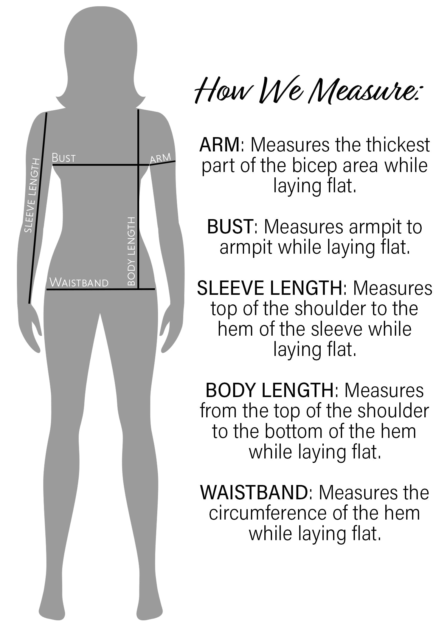 Measurements chart
