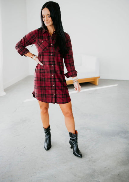 Leslie Plaid Dress