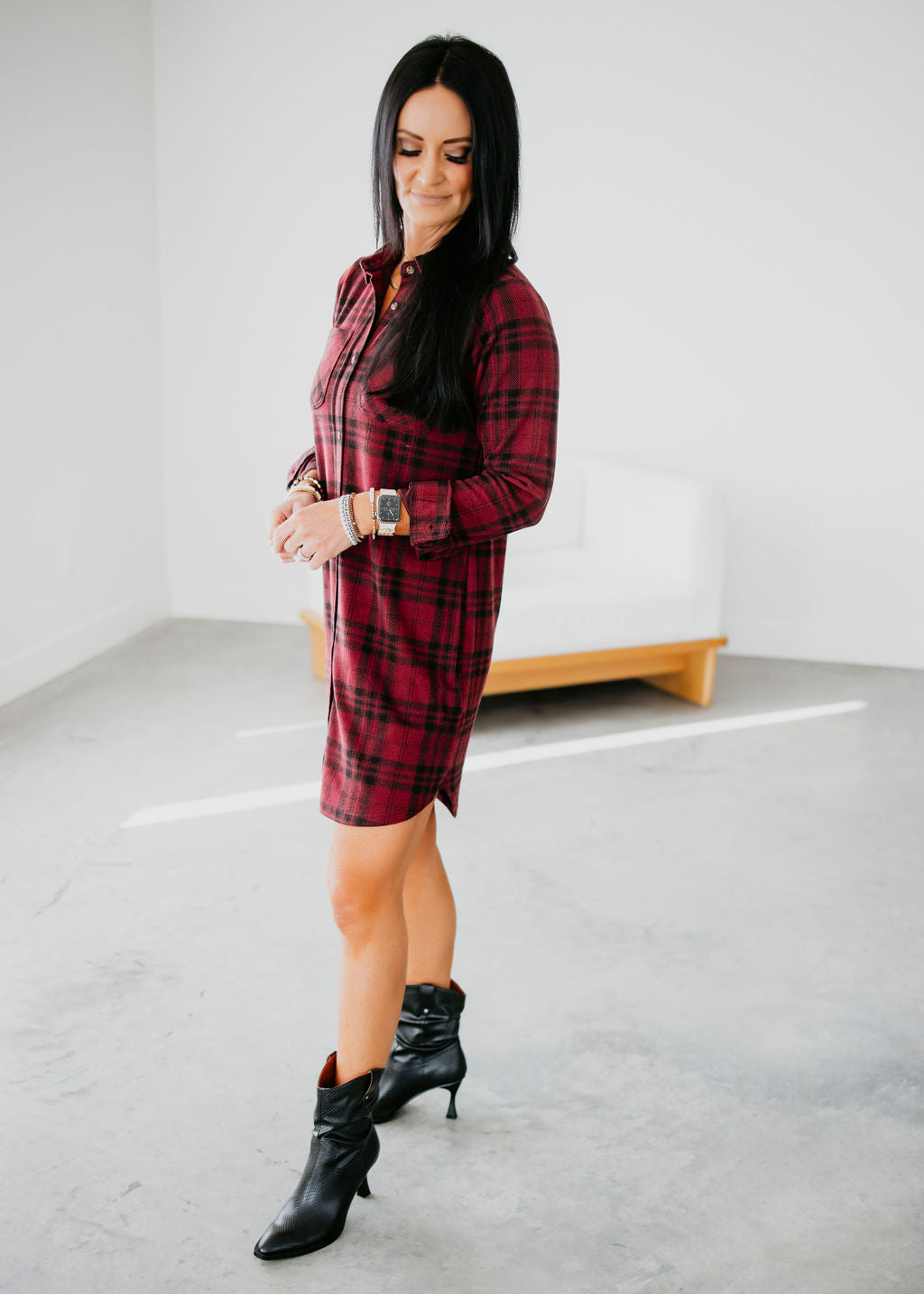 Leslie Plaid Dress