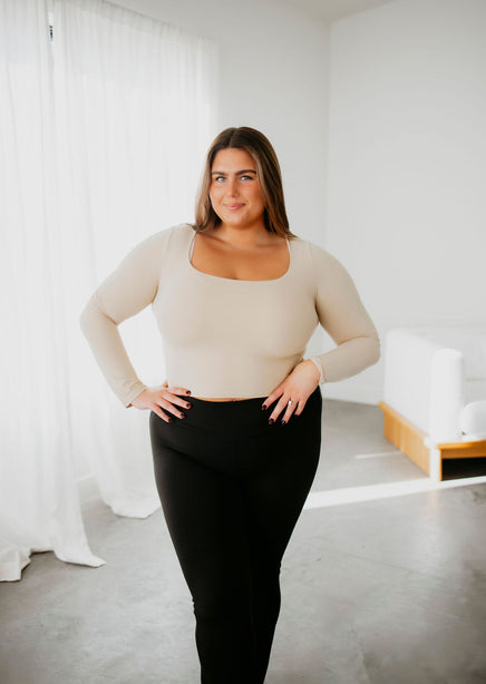 Veda Square Neck Seamless Top by Lily & Lottie