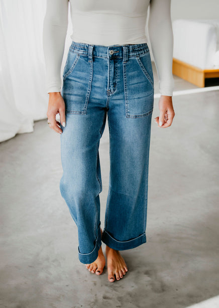 Kora Vervet Wide Leg Jean