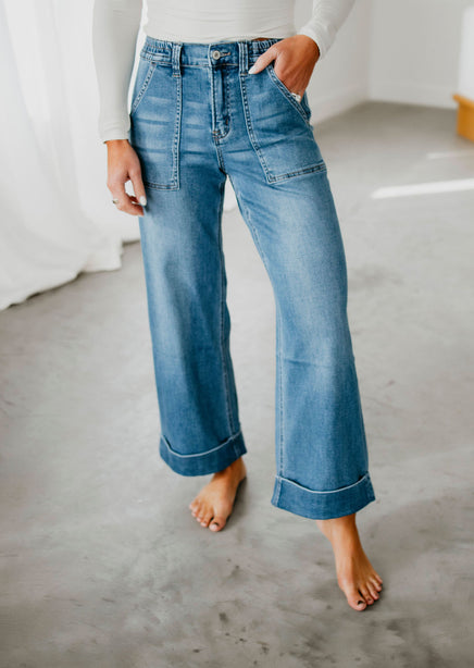 Kora Vervet Wide Leg Jean