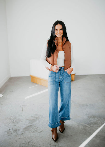 Kora Vervet Wide Leg Jean