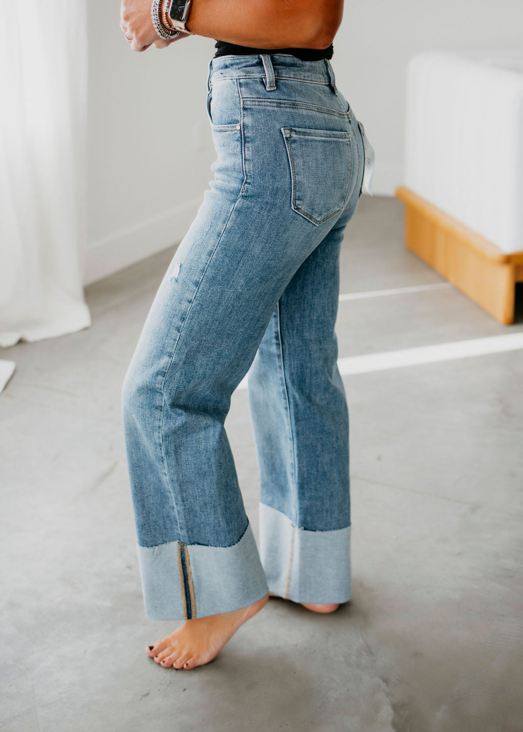 Shayna Risen Cuffed Jeans