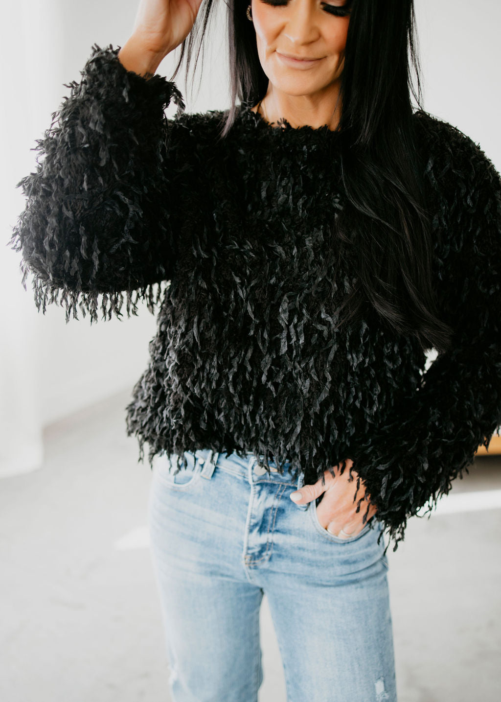 image of Carol Fur Knit Sweater