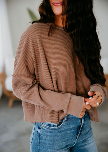 Addy Waffle Knit Top