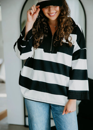 Jorie Striped Pullover
