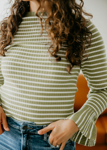 Micah Striped Knit Top