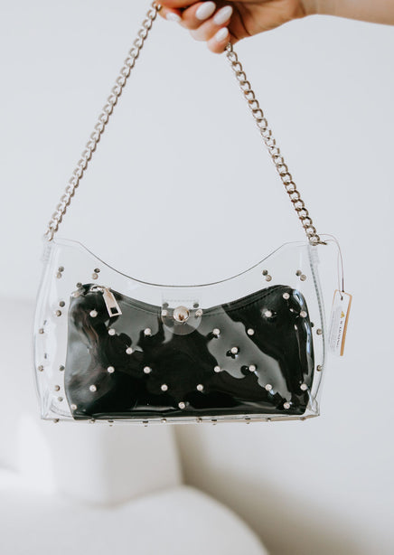 Be Clear Studded Handbag – Lauriebelles