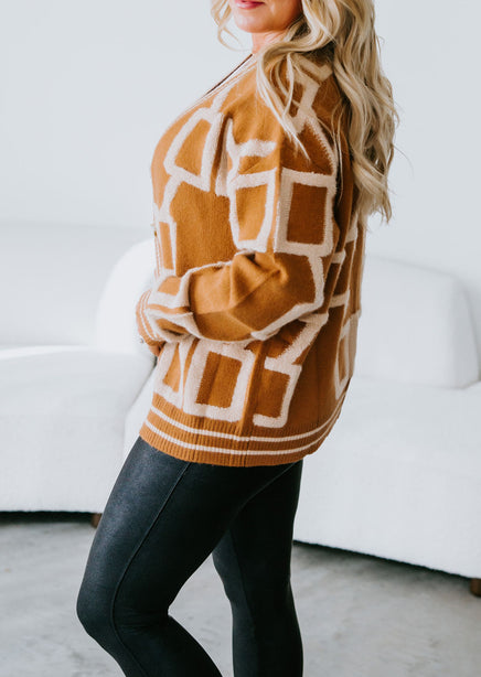 Rae Printed Cardigan