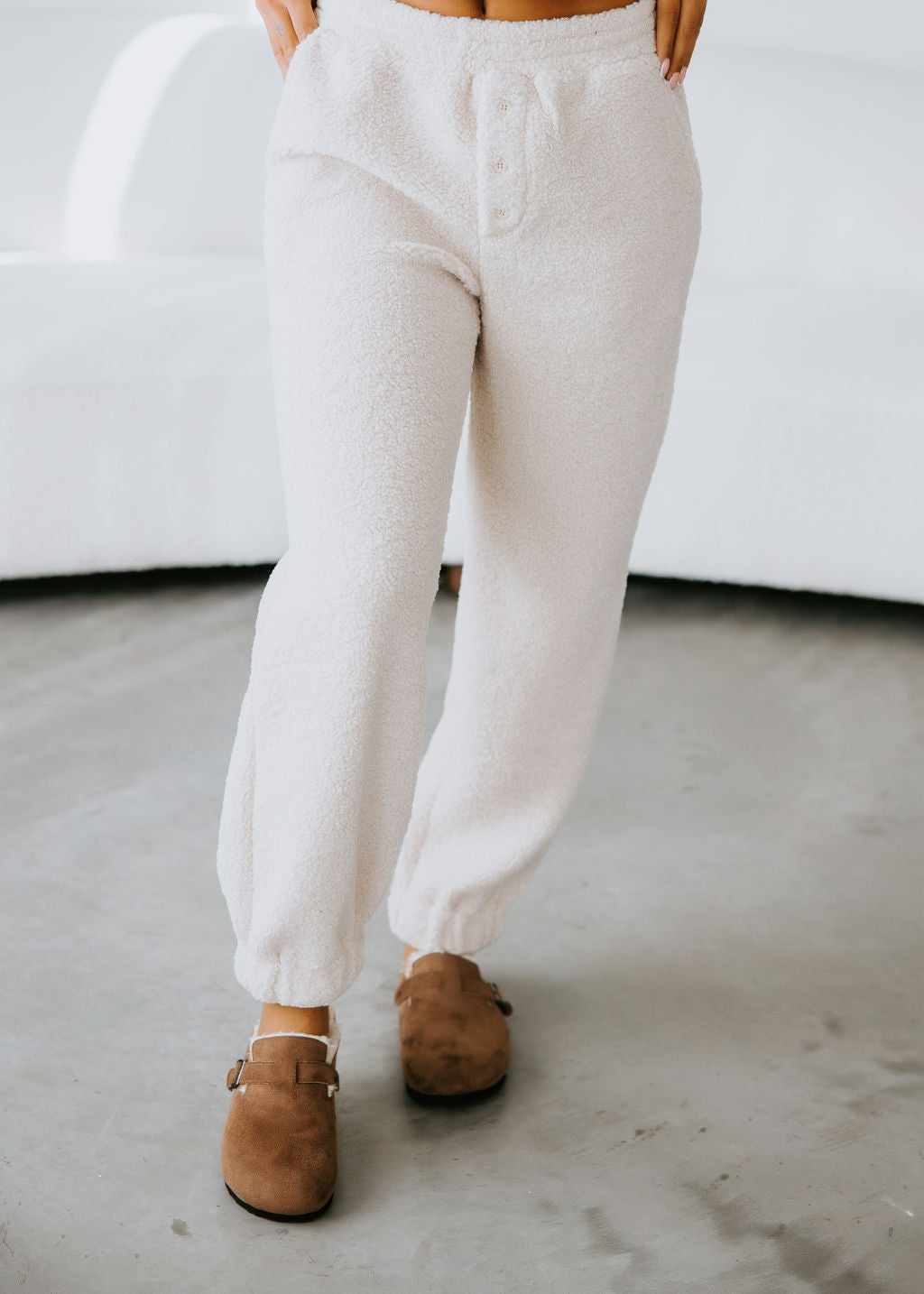 image of Stay Cozy Sherpa Joggers