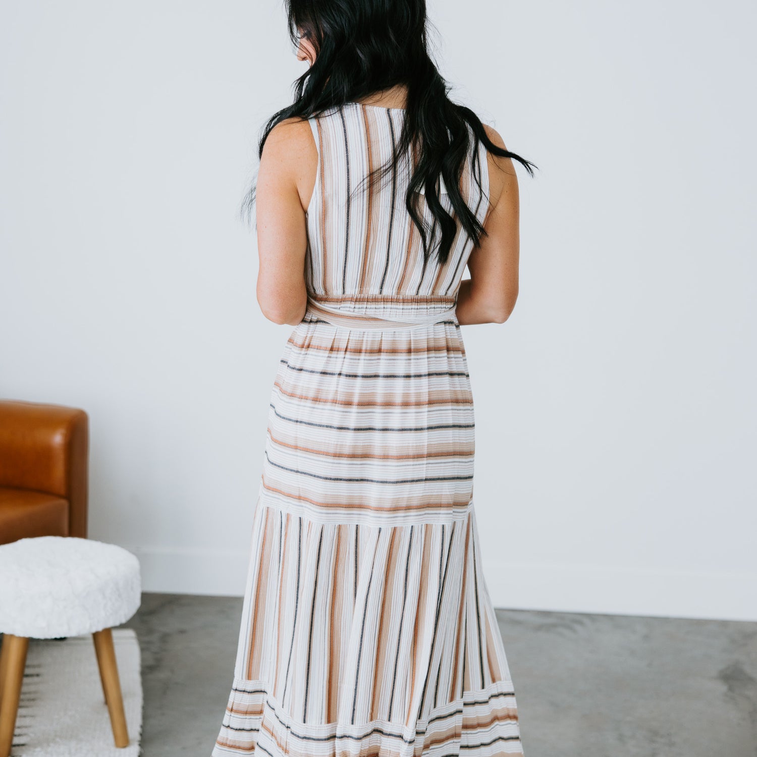 Moana Striped Maxi Dress