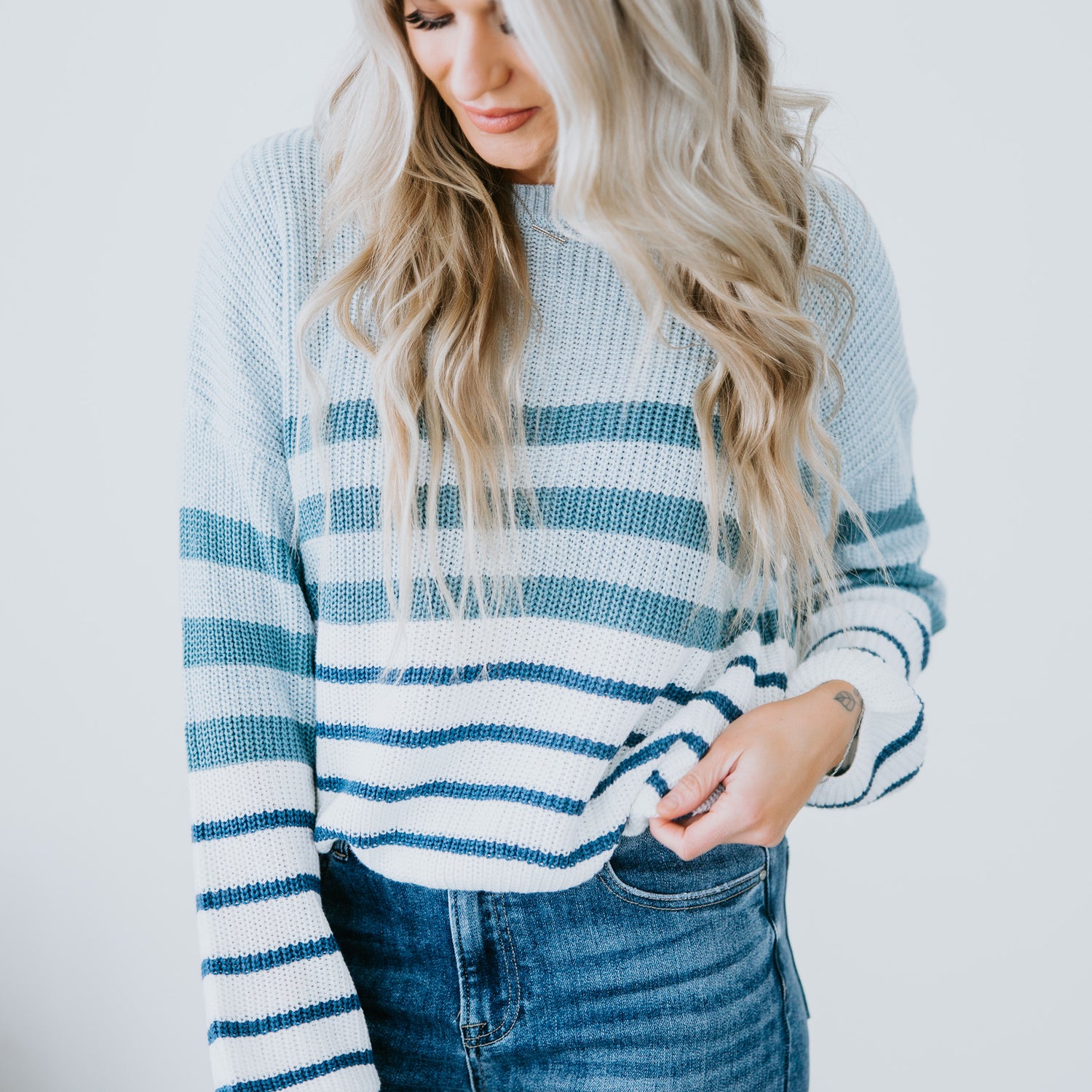 Kannon Striped Knit Sweater