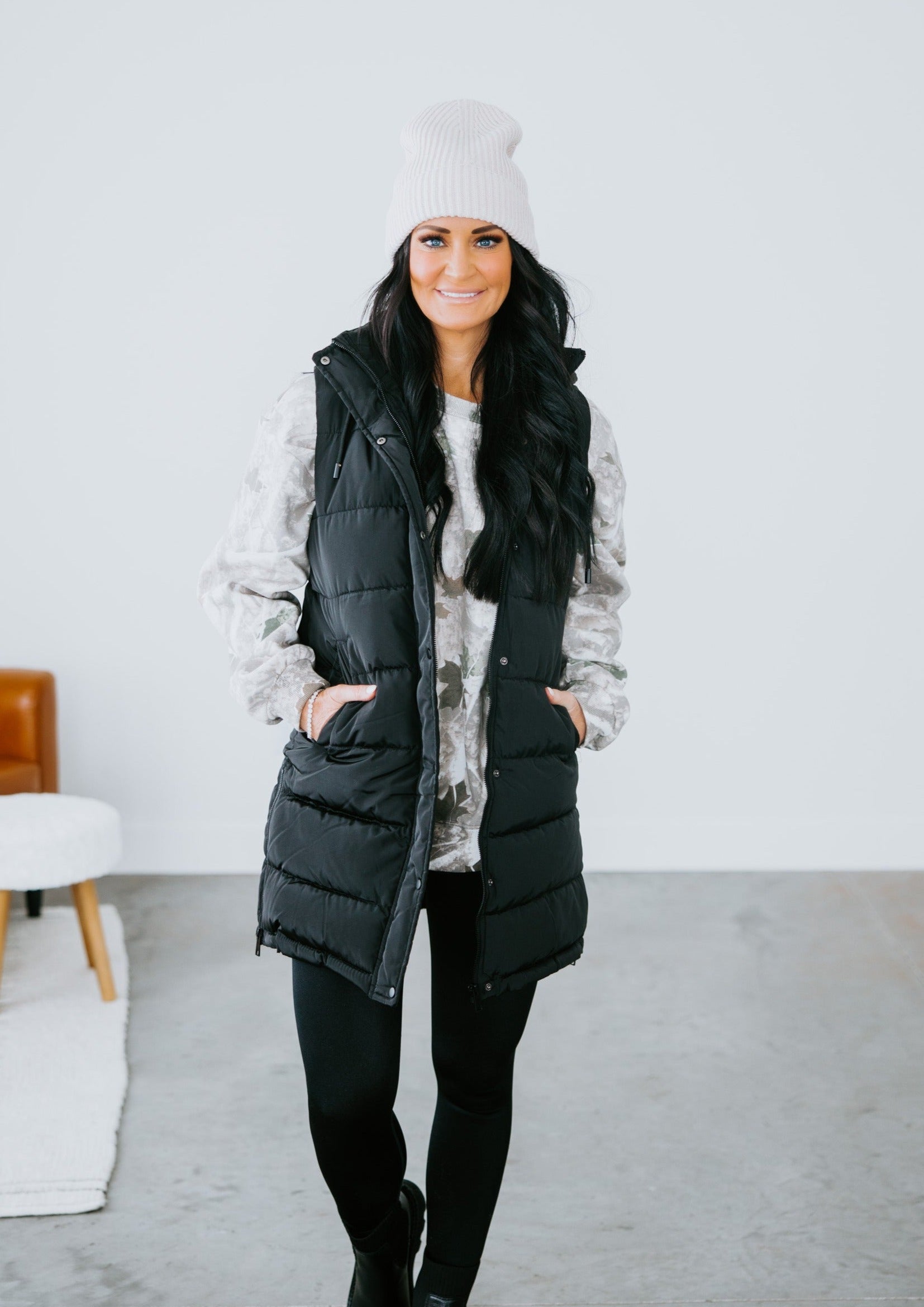 image of Peyton Hooded Puffer Vest