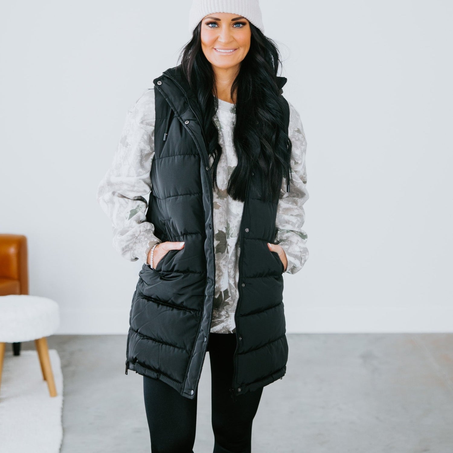 Peyton Hooded Puffer Vest