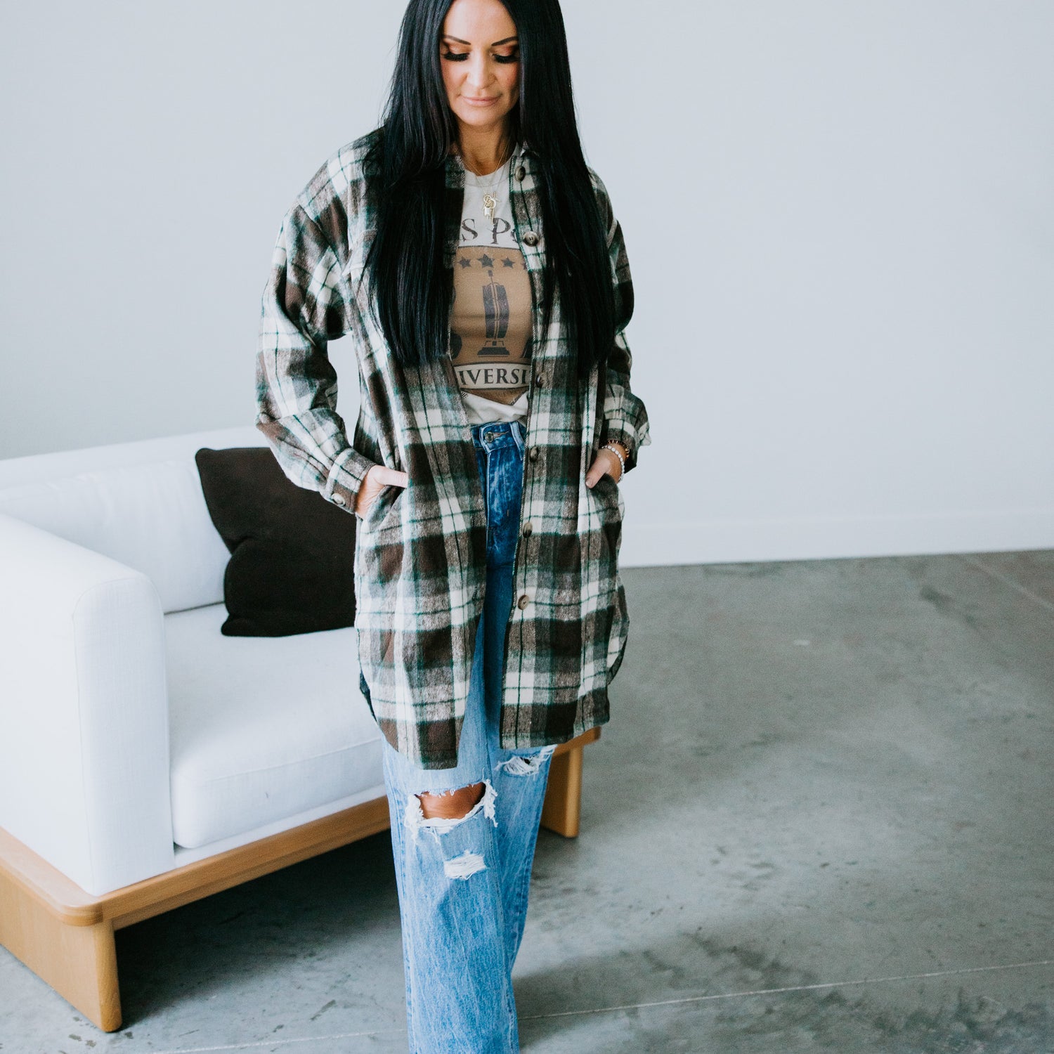 Hunter Plaid Shacket