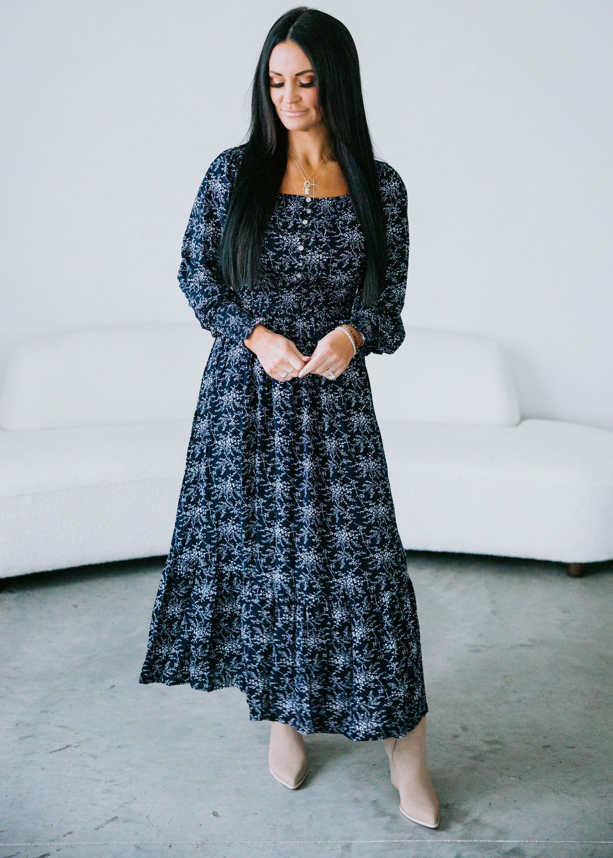 image of Zavyr Floral Midi Dress