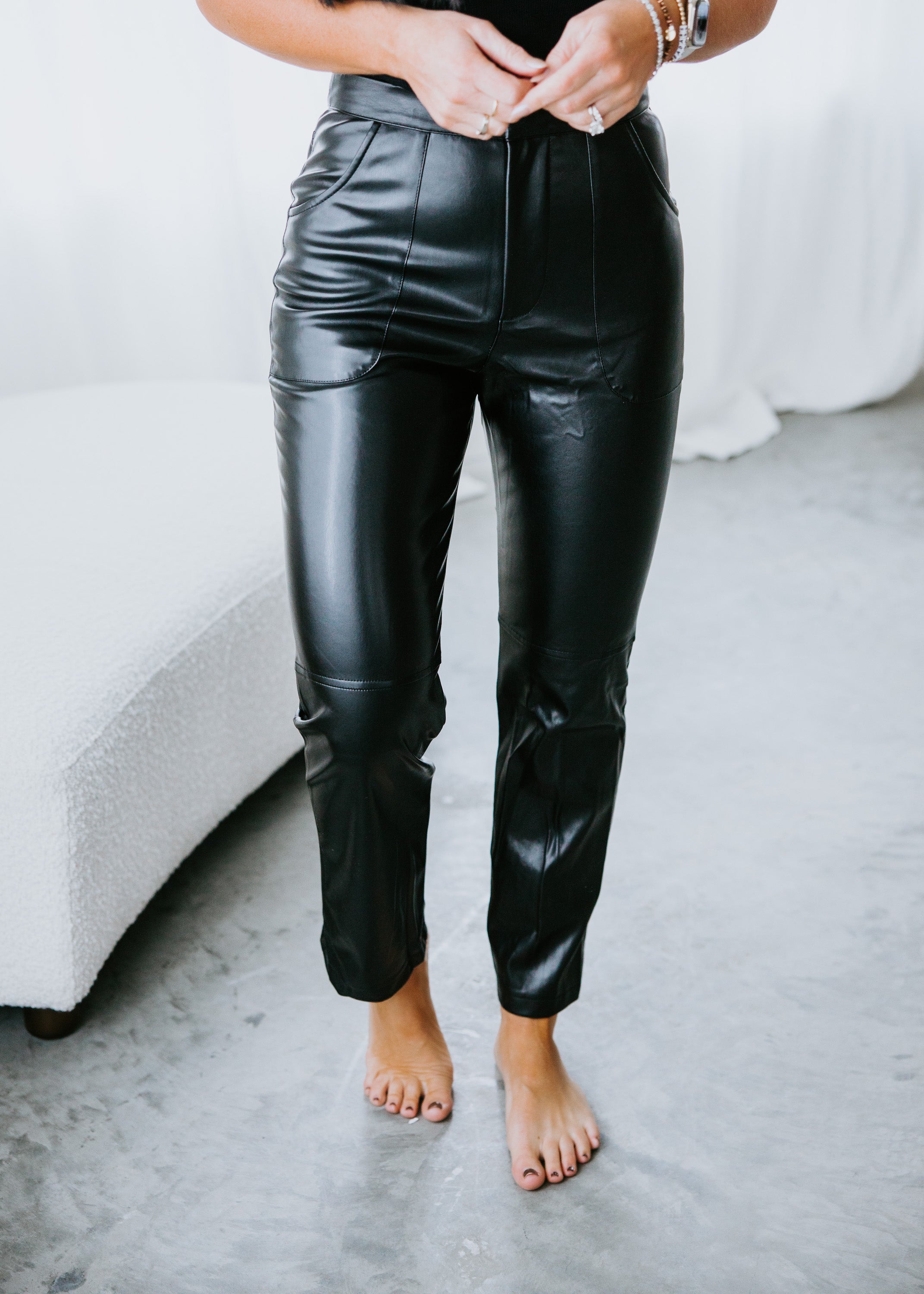 image of Rayvn Faux Leather Pants