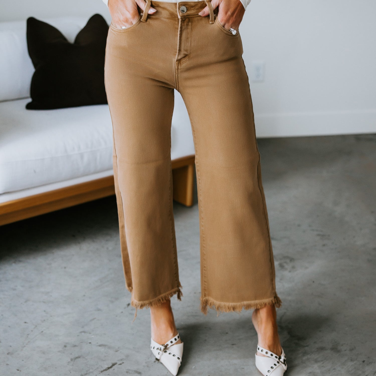 Miller Crop Wide Leg Jeans