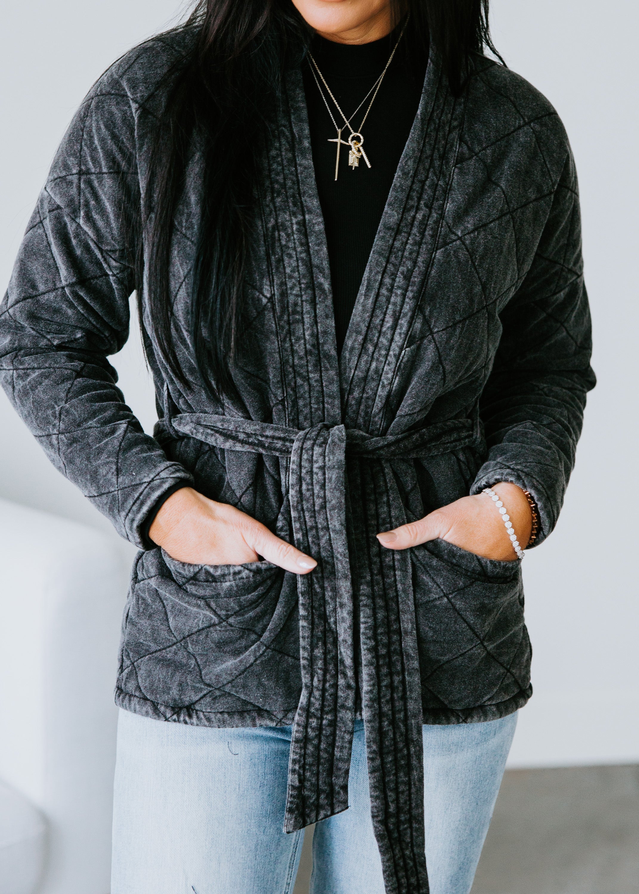 image of Tory Quilted Wrap Jacket