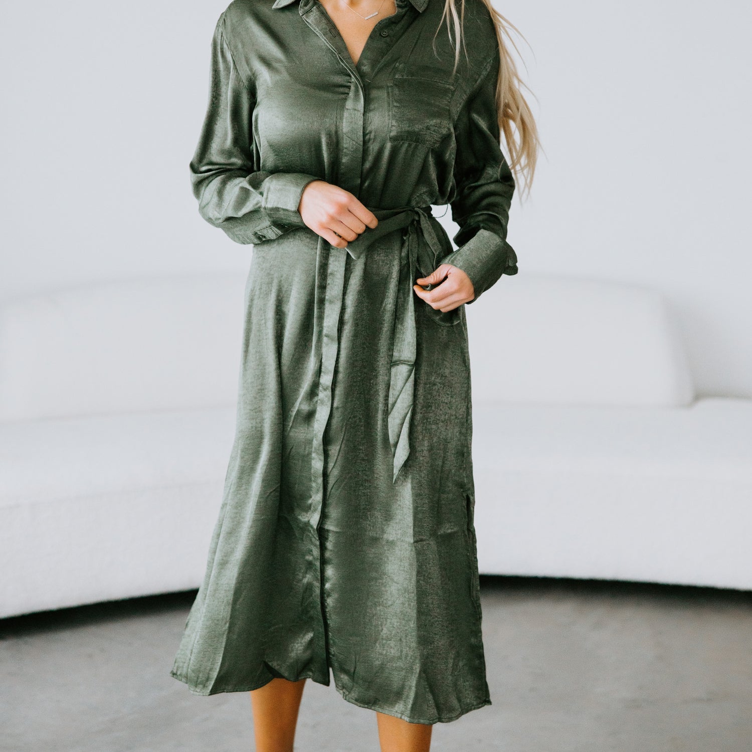 Destin Collared Midi Dress