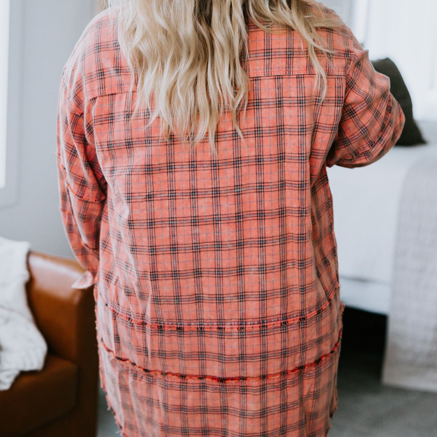 Archer Mineral Washed Plaid Shirt
