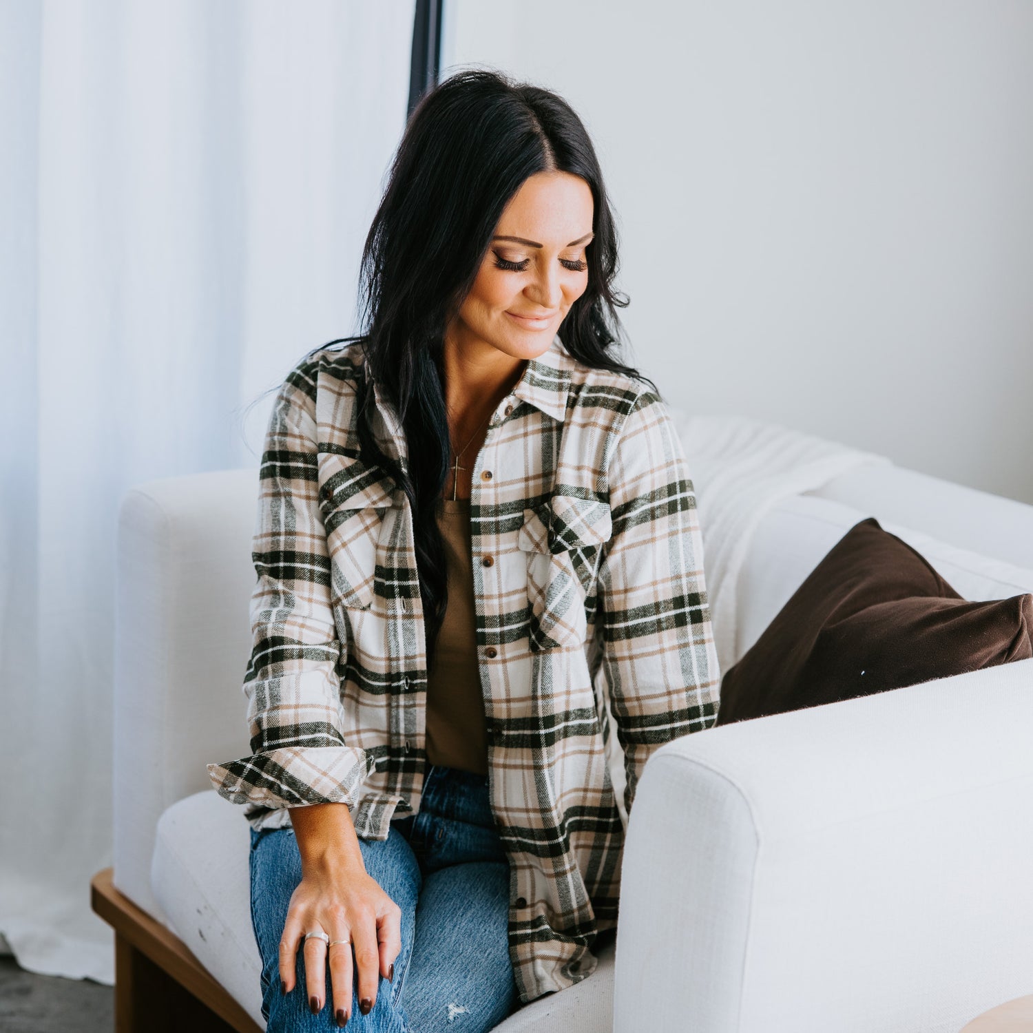 Tracy Plaid Top