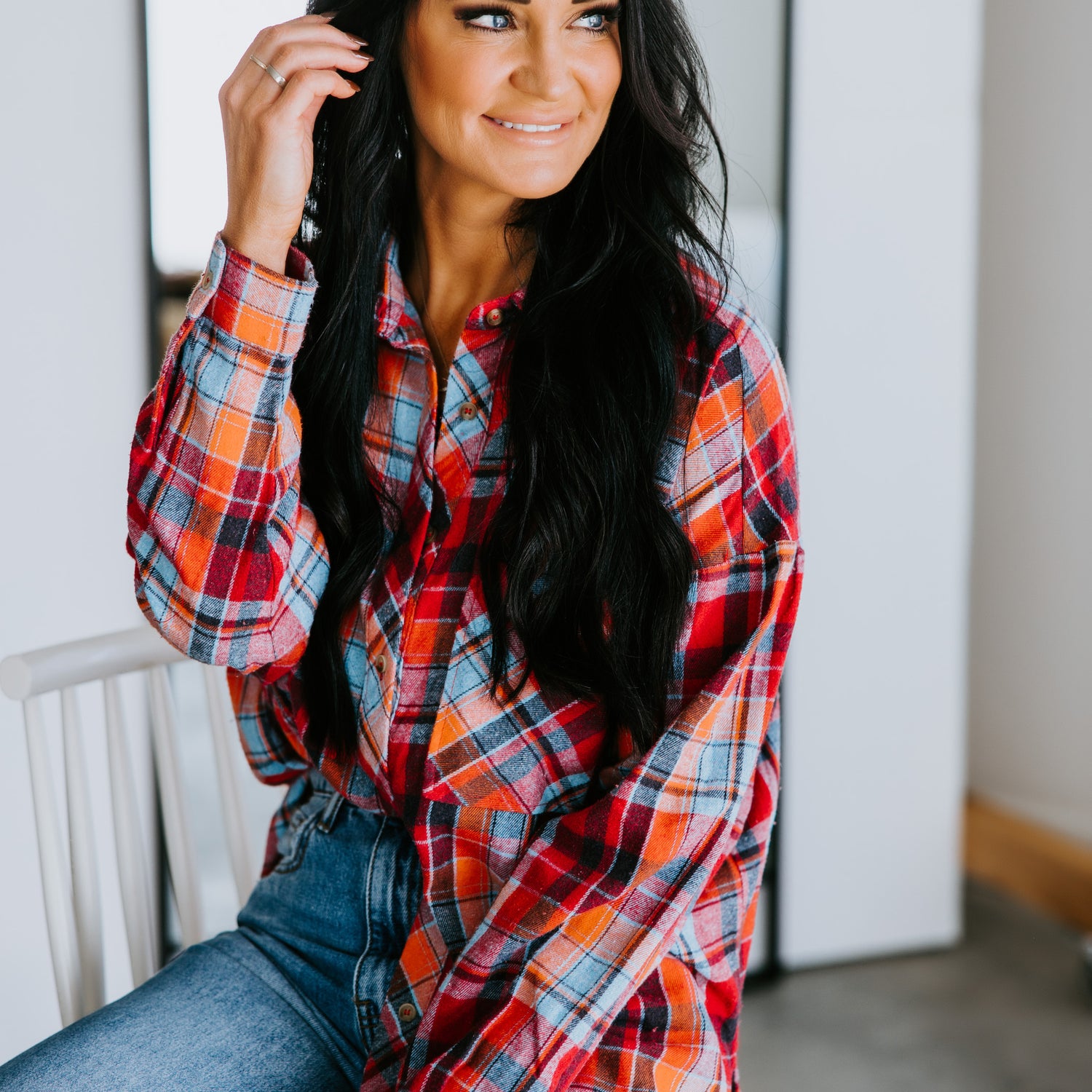 Granger Plaid Top