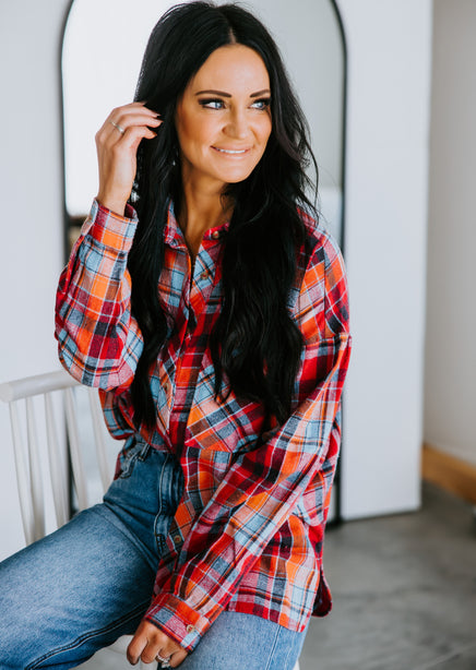 Granger Plaid Top