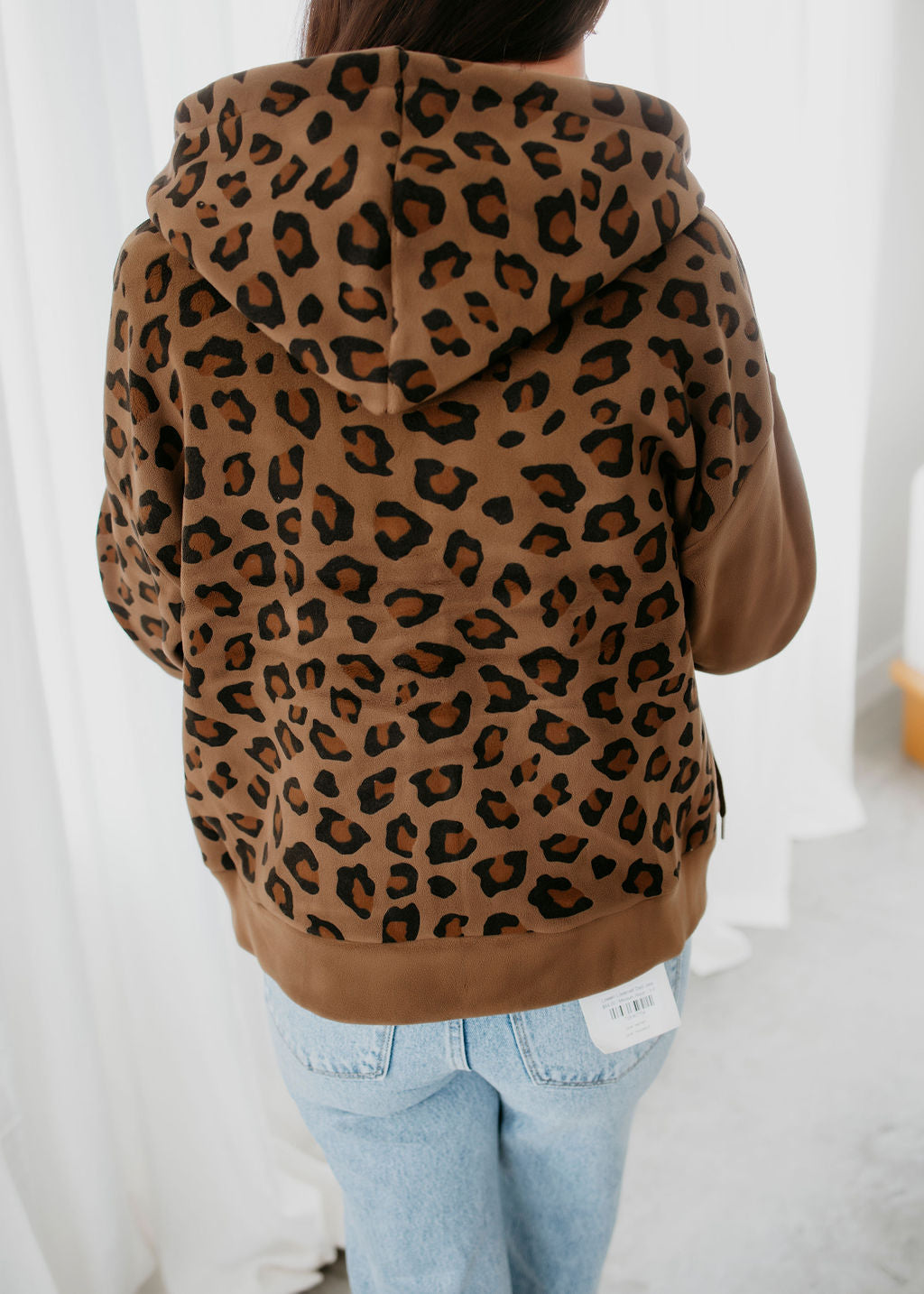 Maye Leopard Print Zip Jacket