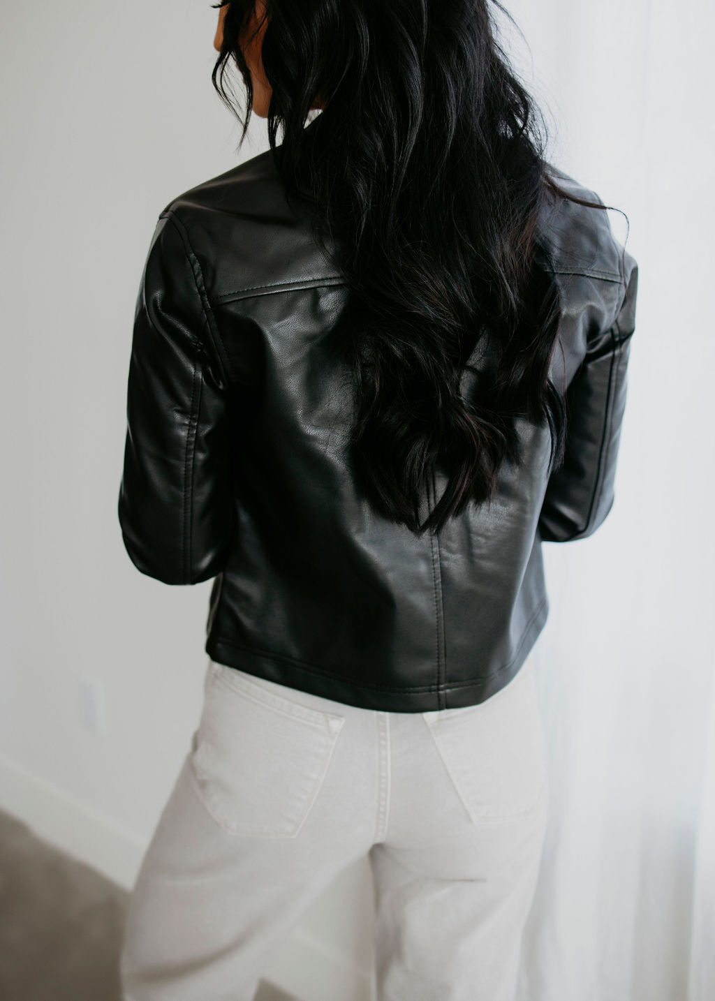 Robyn Faux Leather Racing Jacket