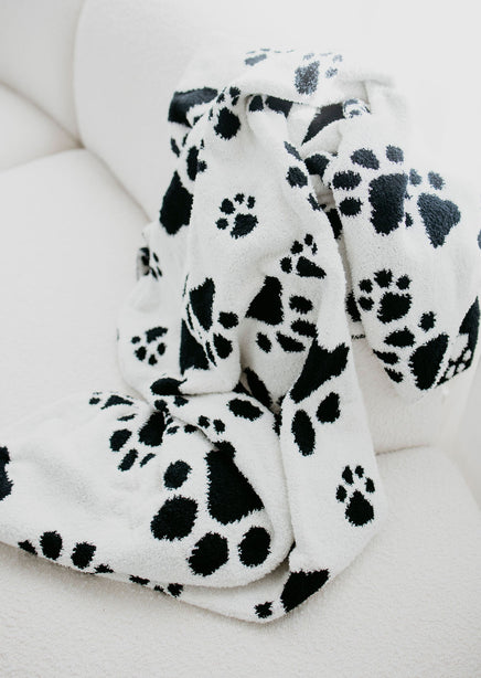 Paw Print Throw Blanket