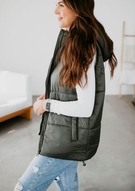 Caleb Hooded Puffer Vest