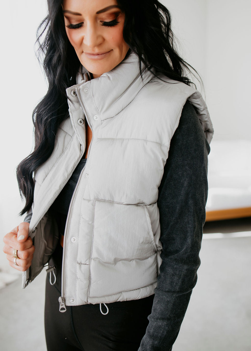 image of Ettie Cropped Puffer Vest